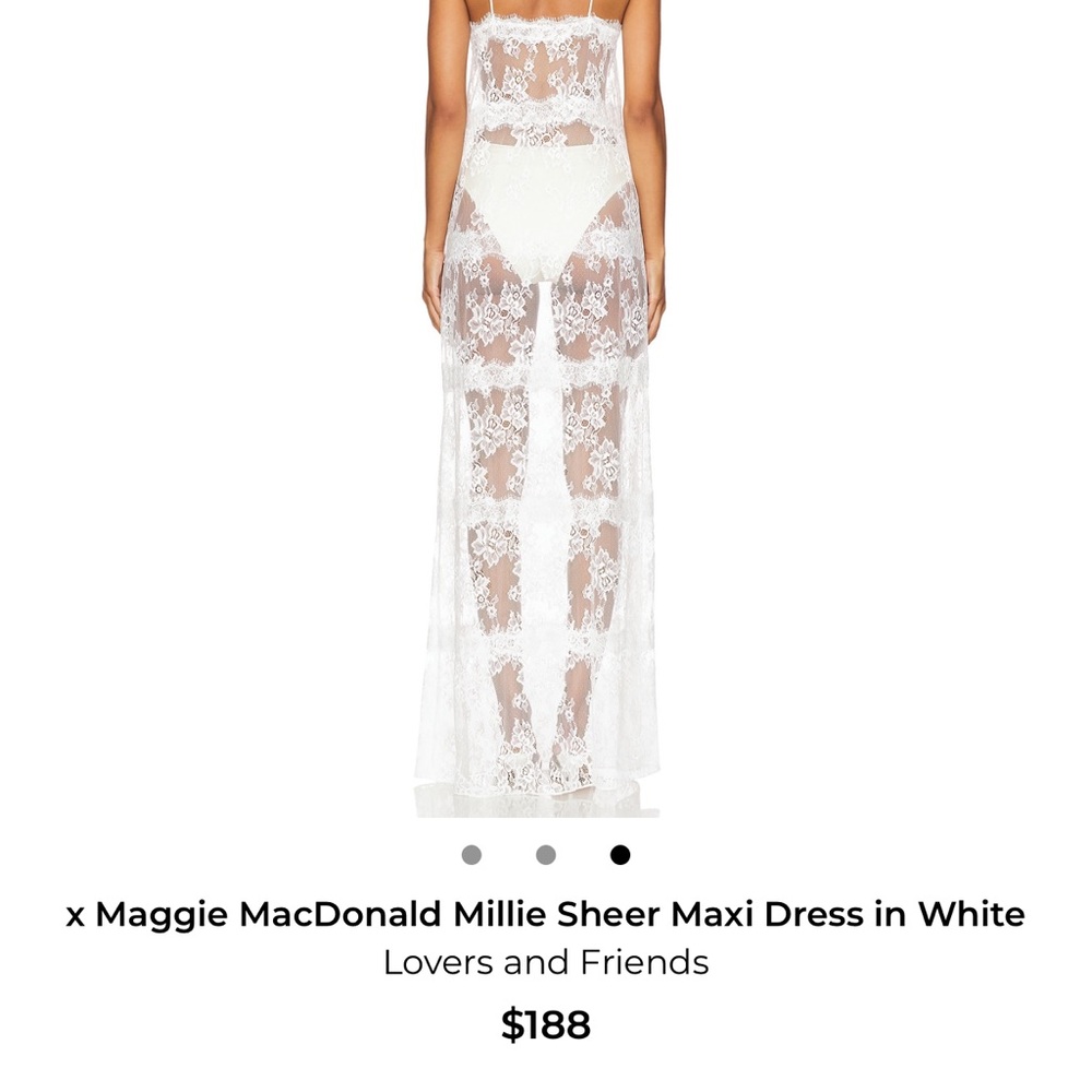 Lovers + Friends NWT
X Maggie MacDonald Millie Sheer Maxi Dress